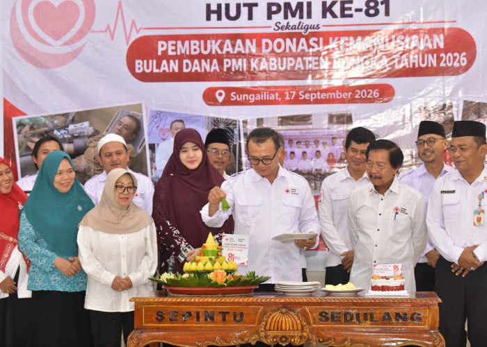 PMI Kabupaten Bangka Gelar Bulan Dana 2026, Apresiasi Pendonor & Luncurkan Gerakan Donasi Kemanusiaan