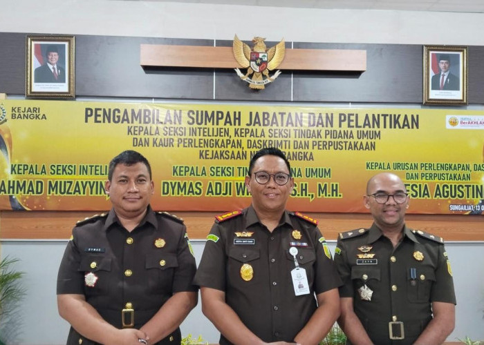 Kejari Bangka Lakukan Mutasi dan Pelantikan Pejabat Baru: Segera Tuntaskan Tugas Akhir Tahun
