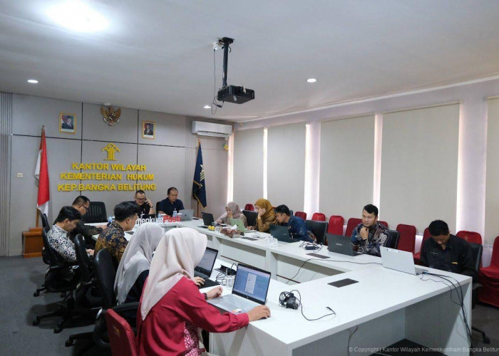 Kanwil Kemenkum Babel Ikuti Sosialisasi KUHP Nasional dan KUHAP Baru
