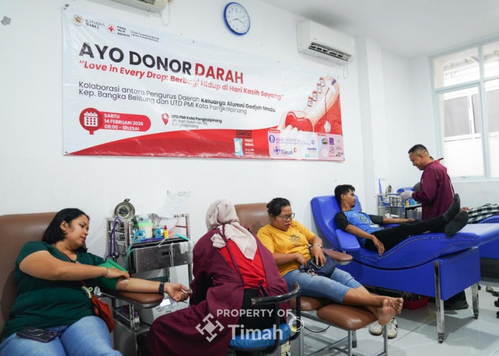 PT Timah Tbk Dukung Donor Darah Kagama Babel, Bantu Jaga Stok Darah Jelang Ramadan