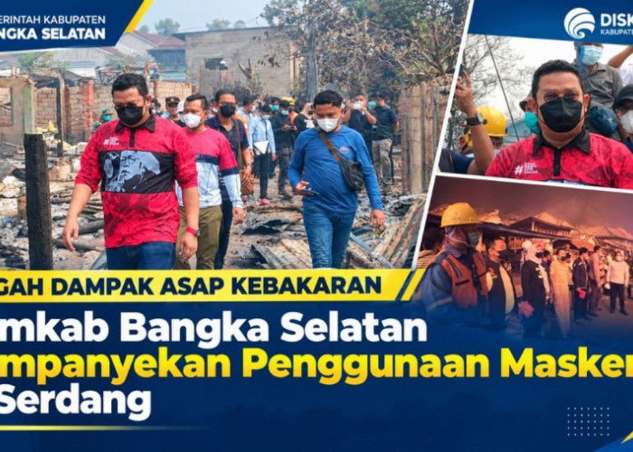 Pemkab Basel Imbau Warga Serdang dan Masyarakat Sekitar Gunakan Masker