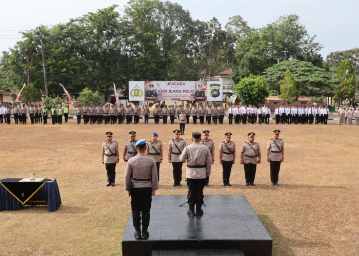 Sejumlah Pejabat Polres Bangka Berganti, Kapolres Ingatkan Profesionalisme dan Integritas