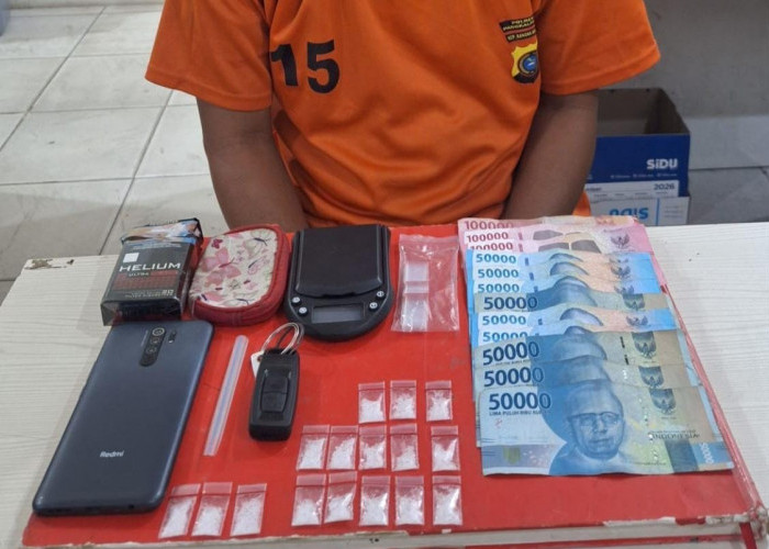Polresta Pangkalpinang Tangkap Pengedar Sabu, 16 Paket Narkoba Disita dari Kontrakan
