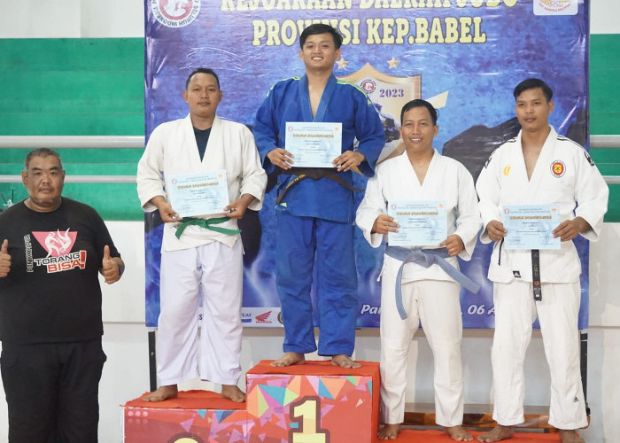 Di Kejurda Propinsi 15 Atlet Judo Bangka Barat Toreh Prestasi