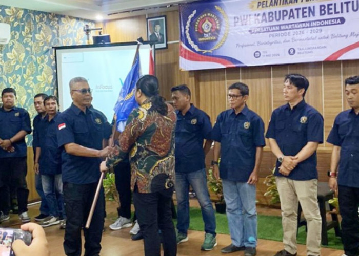 Ali Hasmara Resmi Jabat Ketua PWI Belitung, Gantikan Bastiar Riyanto