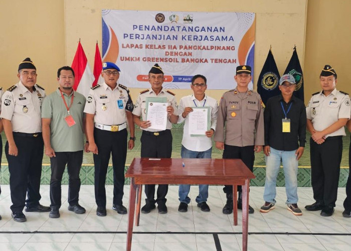 Gandeng Green Soil, Kompos Buatan Lapas Pangkalpinang Siap Bersaing di Pasar