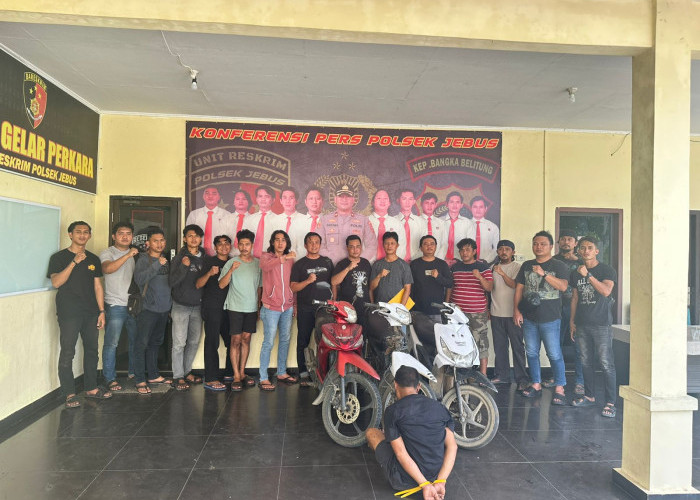 Lari Ke Jebus, Polres Bangka Barat Ringkus Pelaku Curanmor 4 TKP