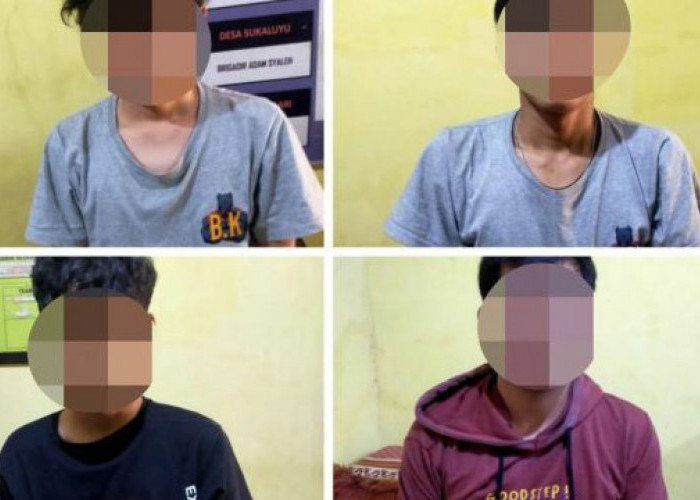 Mau Tawuran, Empat Remaja di Tamansari Ditangkap Polisi