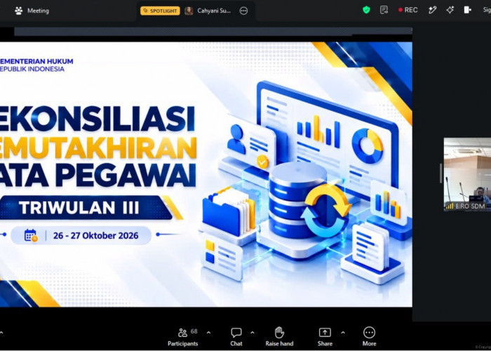 Kanwil Kemenkum Babel Raih Apresiasi atas Capaian Kelengkapan Dokumen Digital Kepegawaian