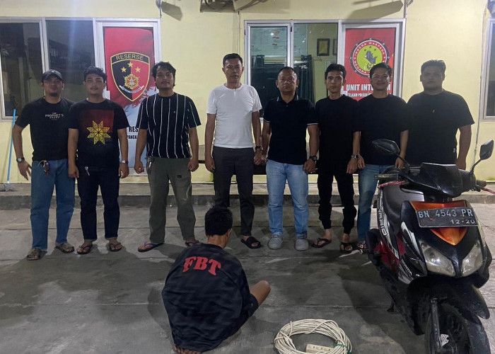 Polsek Pangkalan Baru Ungkap Pencurian Alat Bangunan, Pelaku Bakar Kabel Lalu Jual ke Rongsokan