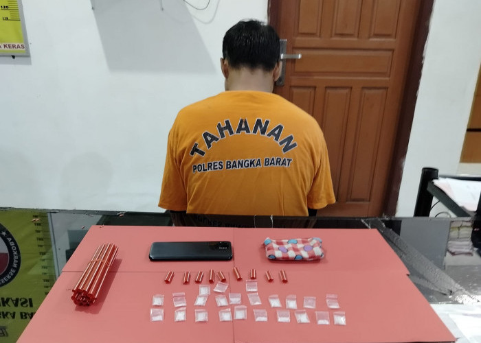 Bandar Narkoba Air Gantang Disikat Polres Bangka Barat