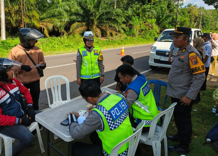 Operasi Gabungan Keselamatan Menumbing 2026, Puluhan Pengendara Kena Tegur 