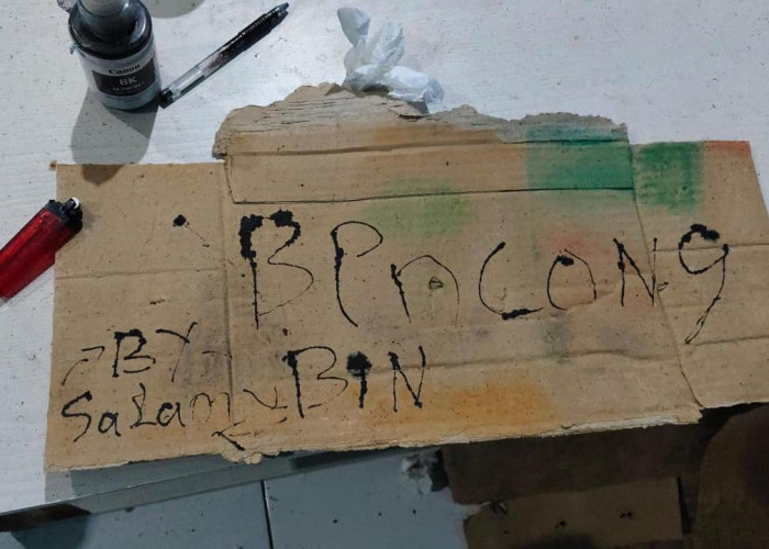 Kantor PWI Babel Dirusak OTD, Ada Tulisan Tantangan 