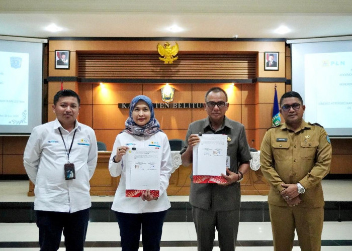 Sah! PLN dan Pemkab Belitung Teken Kerja Sama Sinergi Infrastruktur Ketenagalistrikan
