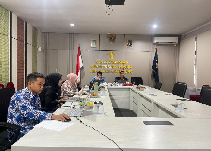 Kanwil Kemenkum Babel Harmonisasikan Empat Raperbup Kabupaten Belitung