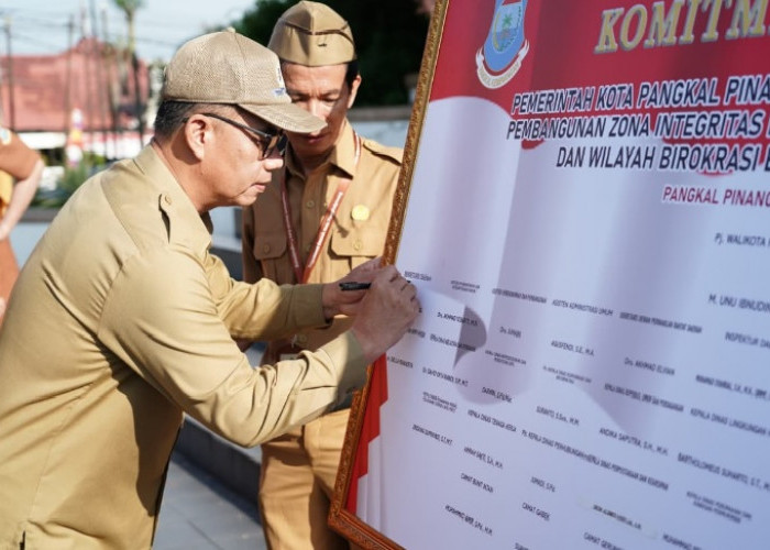 Apel Gabungan, Sekda Pangkalpinang Ajak Tingkatkan Layanan Publik Dan Jaga Kondusivitas