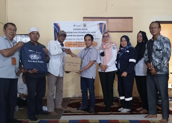 Kelola Sampah Bernilai Ekonomi dan Pelestarian Lingkungan, PT Timah Dukung Bank Sampah Tanjung Elok Bersahabat