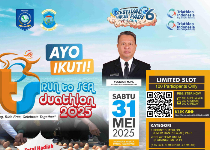 Ada Duathlon Run To Sea 31 Mei 2025 di Pasir Padi, Buruan Daftar!