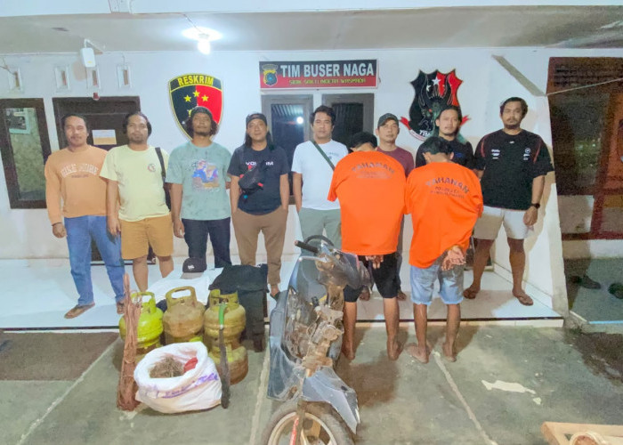Tim URC Polresta Pangkalpinang Tangkap 2 Pelaku Pencurian, Gas Elpiji dan Kabel Tembaga Disikat