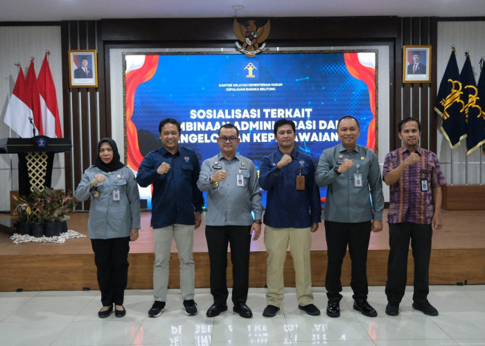 Kanwil Kemenkum Babel Gelar Sosialisasi Pembinaan Administrasi dan Pengelolaan Kepegawaian 2025