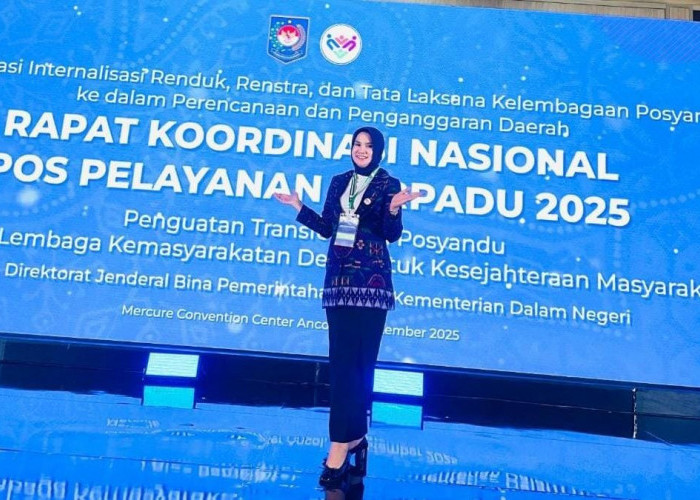 Hj. Elizia Riza Herdavid Hadiri Rakornas Posyandu, Dorong Penguatan Peran Posyandu 