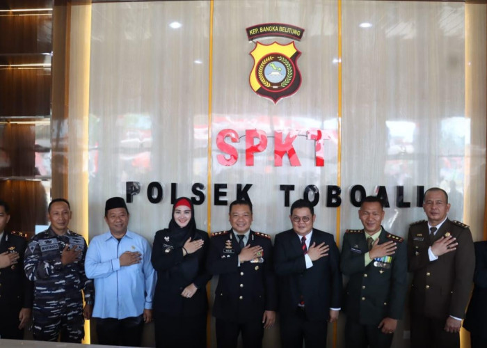Momen Terbaik HUT Bhayangkara ke 79 di Basel, Bupati dan Kapolres Resmikan Gedung Polsek Toboali 
