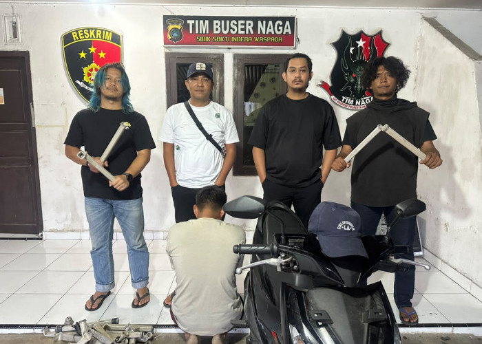 Residivis Pencurian Dibekuk di Pangkalpinang, Tangga Fiber PLN Rp20 Juta Dijual Cuma Rp80 Ribu