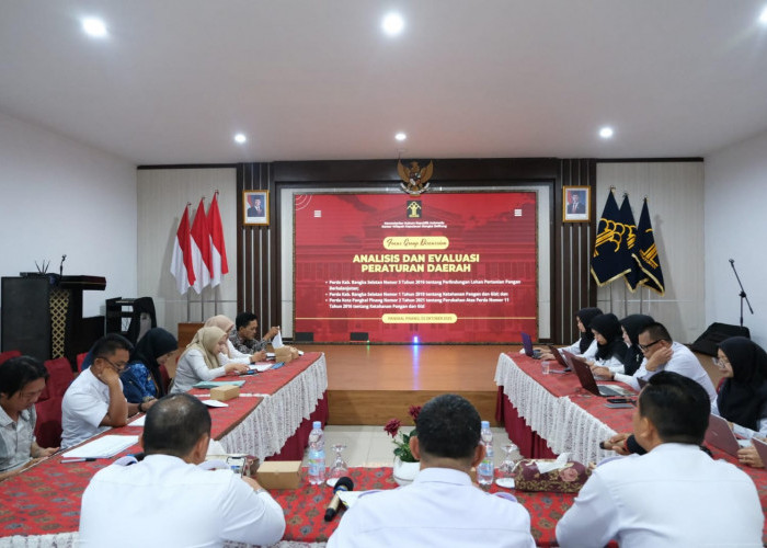 Kanwil Kemenkum Babel Gelar FGD Evaluasi Perda Ketahanan Pangan dan Perlindungan Lahan Pertanian