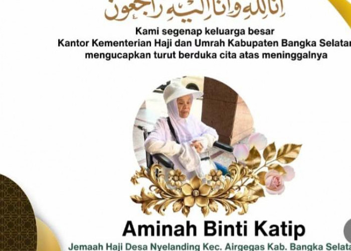 1 Jamaah Haji Babel Kloter 9 Wafat  di Makkah