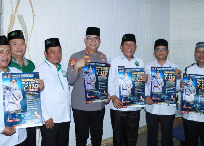 Kapolresta Pangkalpinang Gandeng PC NU Jaga Kamtibmas, Ajak Warga Manfaatkan Call Center 110