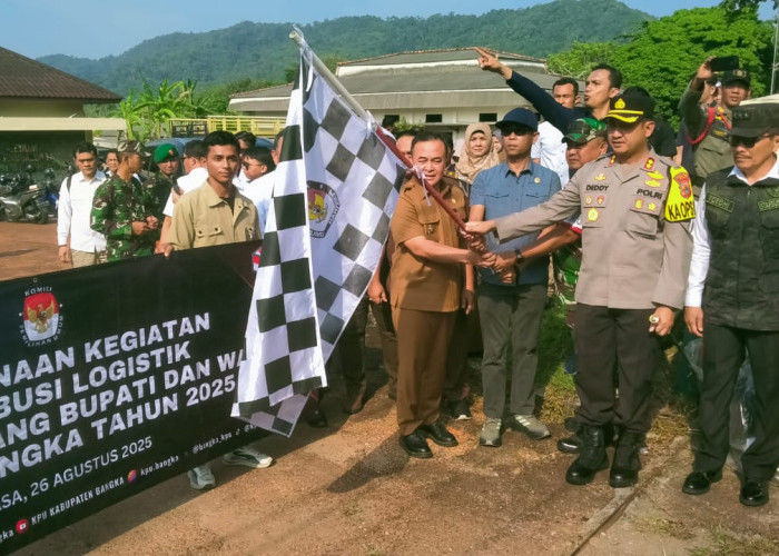 Staf Khusus Menko  lepas distribusi logistik Pilkada Ulang di Bangka