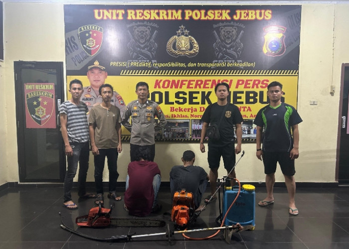 Bongkar Pondok Kebun, DA Dan JU Diringkus Polsek Jebus