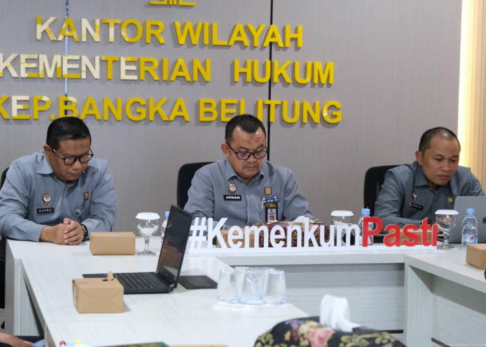 Kanwil Kemenkum Babel Mengikuti Supervisi Tindaklanjut Pagu Anggaran Tahun 2026