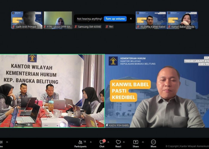 Kanwil Kemenkum Babel Perkuat Kualitas Regulasi Daerah 