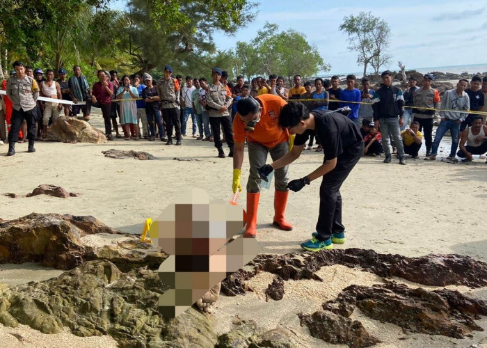 Ada Mayat Laki-Laki Tanpa Identitas Terdampar di Pantai Tanjung Udang 