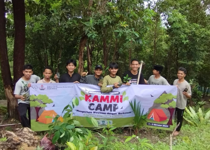 KAMMI Babel Gelar Camp dan Tanam Ratusan Bibit Tanaman