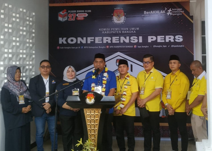 Tekad Sejahterakan Bangka, Rato-Ramadian Diantar Nasdem-Golkar ke KPU 