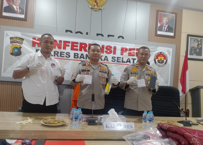 Dua Pengedar Narkoba Diamankan Polres Basel Tanjung Sangkar dan Toboali