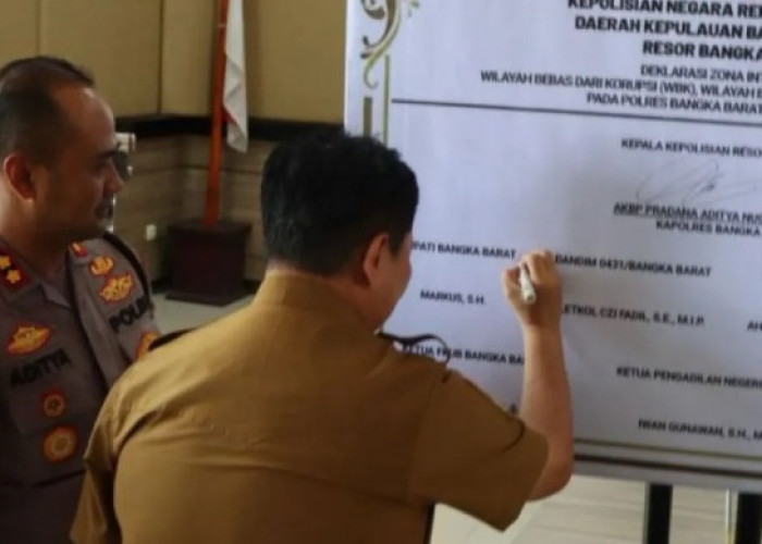 Polres Bangka Barat Deklarasikan Zona Integritas Menuju WBK dan WBBM