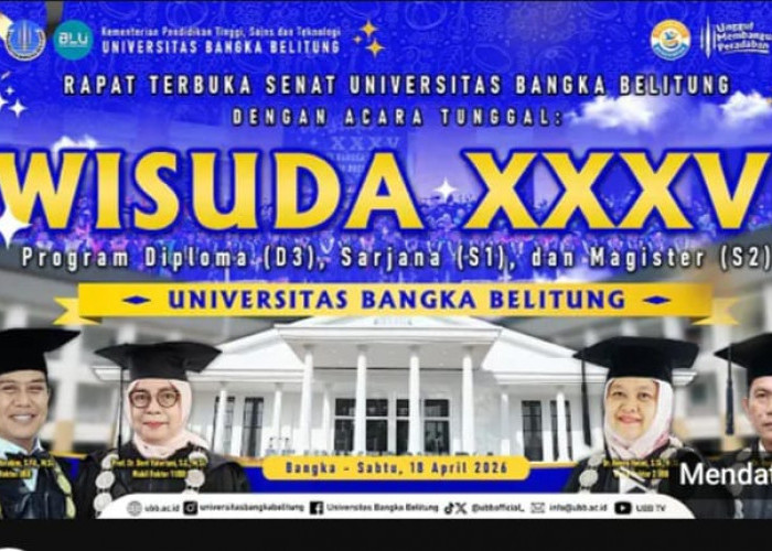 UBB Gelar Wisuda XXXVI, 346 Lulusan dari 6 Fakultas Siap Mengabdi