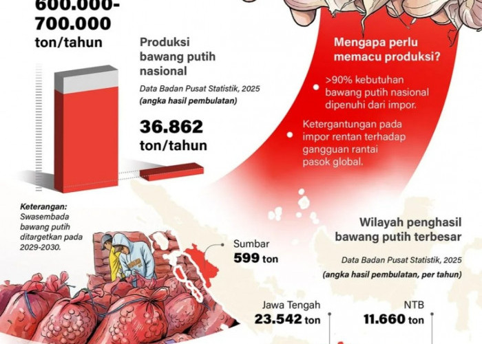 Ikhtiar Lepas dari Impor Bawang Putih