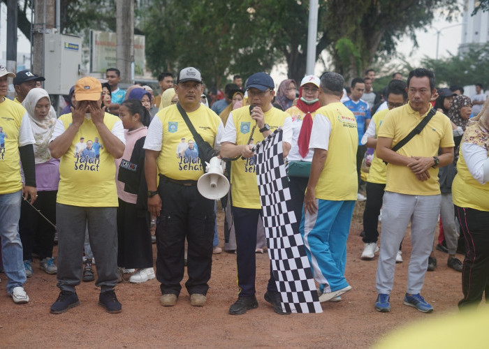 Di Koba Ribuan Warga Padati Jalan Santai Haornas ke 40 Tahun