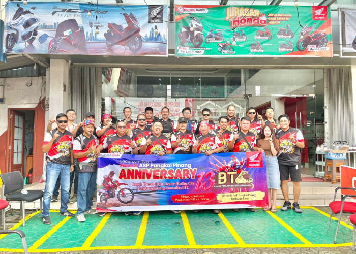 Honda Babel Rayakan Kebersamaan Biawak Trail Adventure Community (BTC) yang ke-13