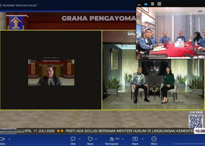 Kanwil Kemenkum Babel Ikuti “PASTI ADA SOLUSI” Episode 7, Pastikan Pengaduan Masyarakat Ditangani Tuntas