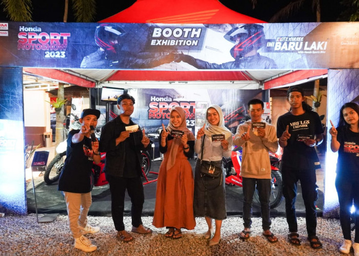 HONDA SPORT MOTOSHOW 2023 PIKAT PERHATIAN MASYARAKAT BELITUNG, BANYAK KESERUAN & PENAWARAN MENARIK