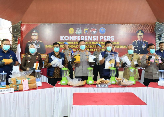 Polda Babel Ungkap 165 Kasus Narkotika Periode Triwulan I 2026, Sabu Hingga Ganja Dimusnahkan