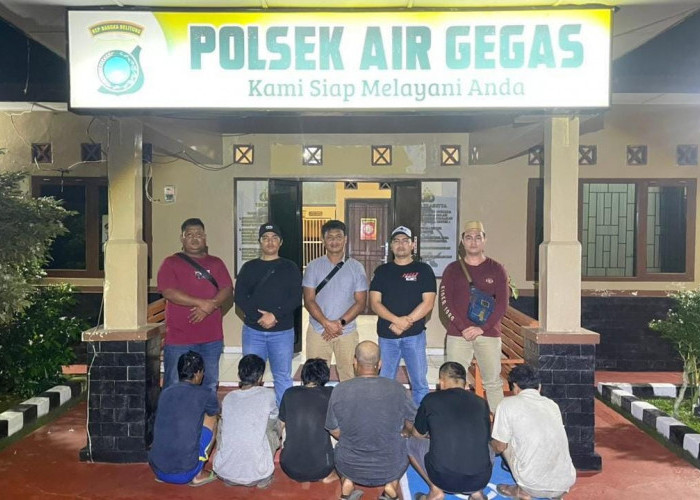 Polsek Airgegas Amankan Enam Pemuda Asal Bateng Curi Mesin Pompa Air, Kerugian Puluhan Juta 