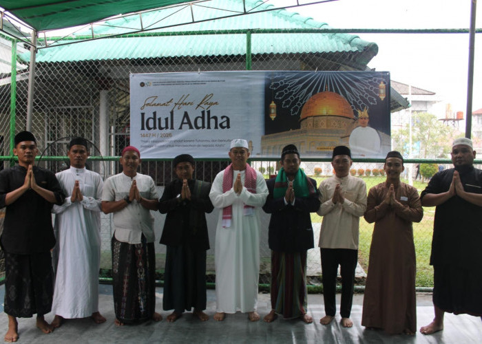 Iduladha 1447 H, Lapas Narkotika Pangkalpinang Gelar Salat Id Bersama Warga Binaan