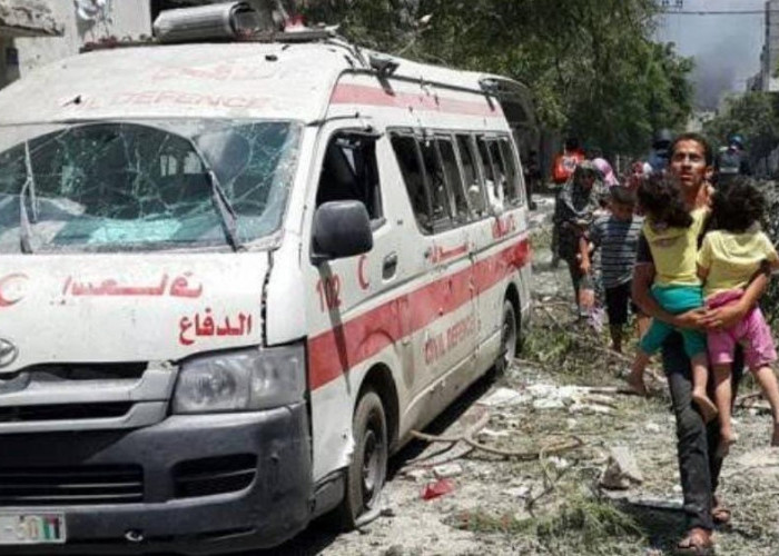Israel Manusia Apa Iblis! Iring-iringan Ambulance Dihajar Pakai Rudal