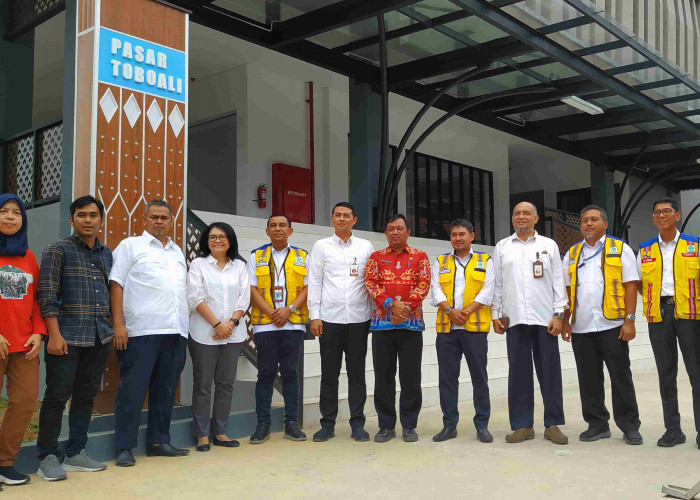 Persiapan Peresmian Pasar Toboali oleh Presiden Jokowi, Setneg Pantau Langsung Bangunan Pasar 